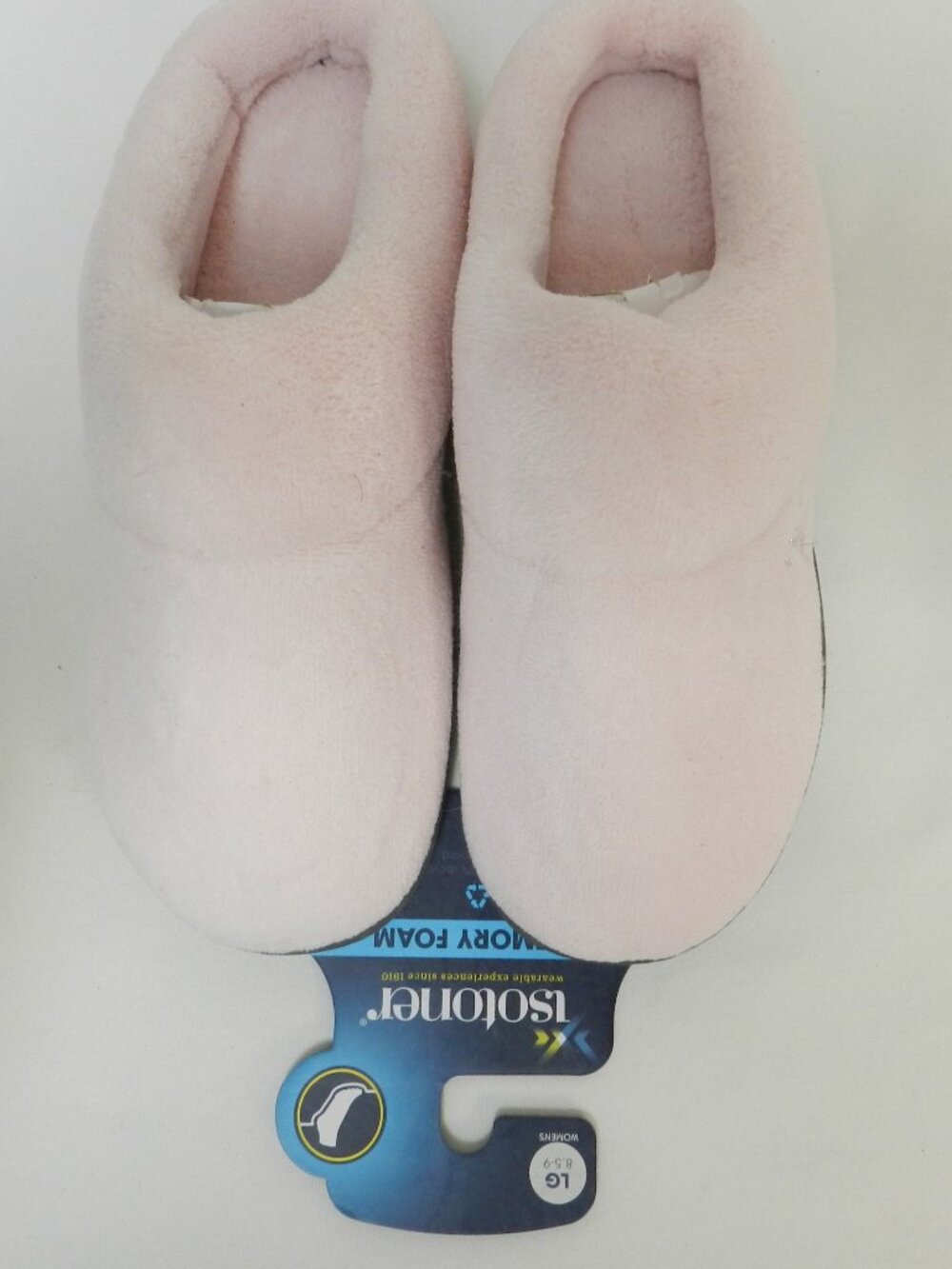 Isotoner Memory Foam pink Slippers Comfort slides shoes NEW NWT Size Sz 8.5 9 Lg